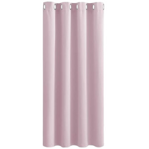 Rideaux rose clair occultants 132x158 cm