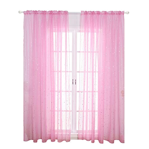 Rideaux rose 100x270 cm