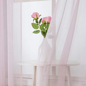 Rideaux rose bébé 140x160 cm