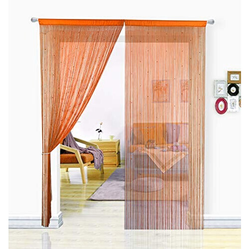 Rideaux orange 90x200 cm