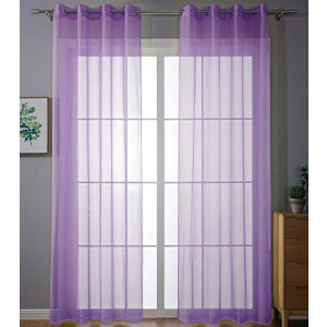 Rideaux violet lilas 245x140 cm