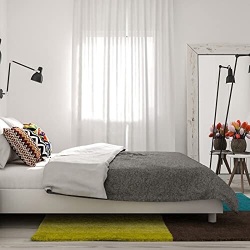 Rideaux blanc 100x200 cm variant 2 