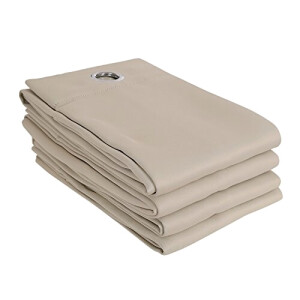 Rideaux beige foncé occultants 140x260 cm