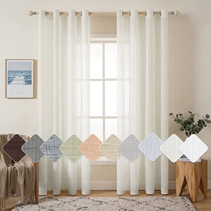 Rideaux Transparent lait 140x225 cm