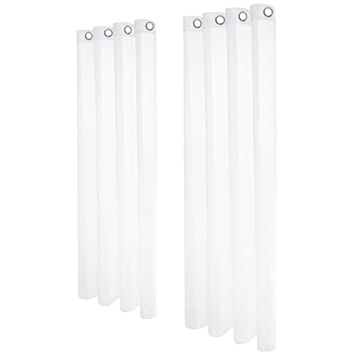 Rideaux Transparent blanc 132x242 cm